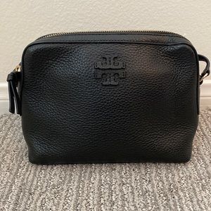 Tory Burch Pebbled Leather Black Crossbody
